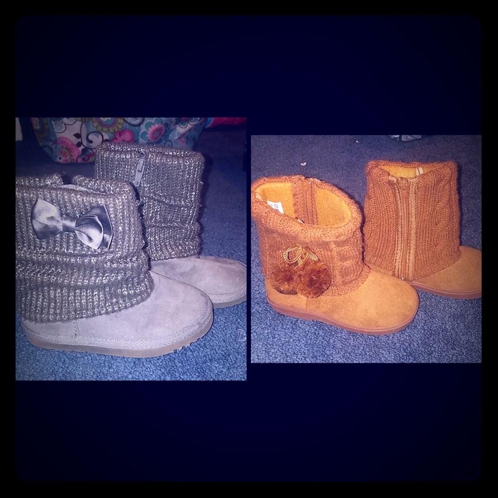 2 Pair Girls Boots